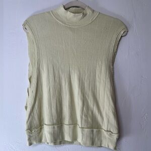 Free People Mint Green Girly 90’s Mock Neck Tank Top B1